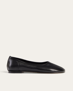 Rina flat, Black Leather Rina dear-frances 